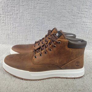 Timberland Maple Grove Mens Size US 8 Brown Hlazed Ginger Leather Chukka Boots